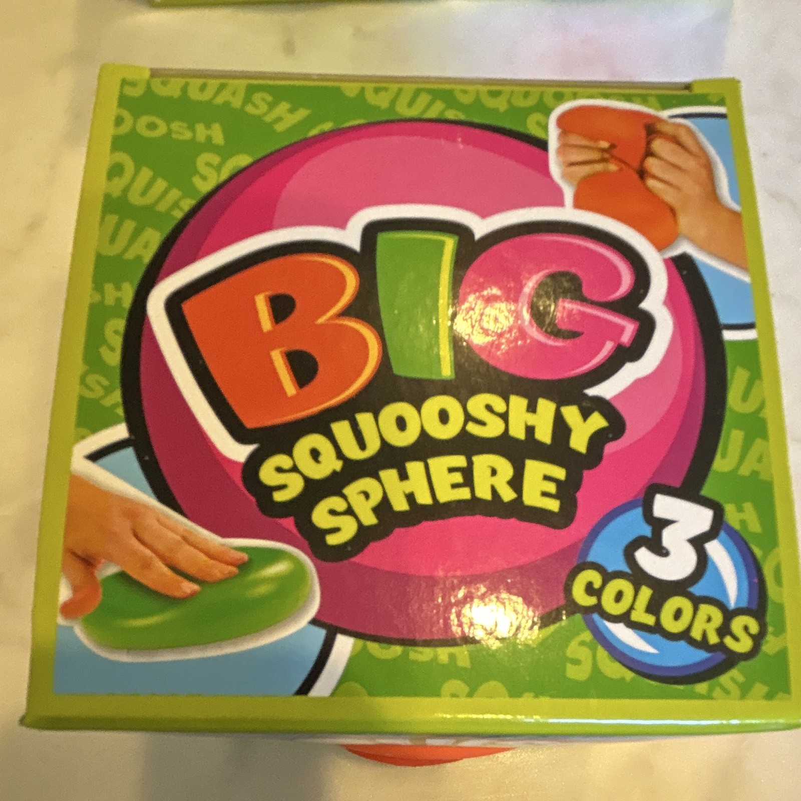 Ja-Ru Squish Attack Squooshy Sphere Squeeze Toy Set of 3 Colors Age 3+ 5inch