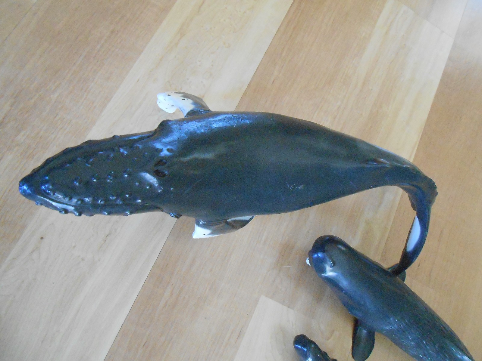 1991 Safari Rubber Humpback Whale 1992 Sperm & Calf Monterey Bay Aquarium