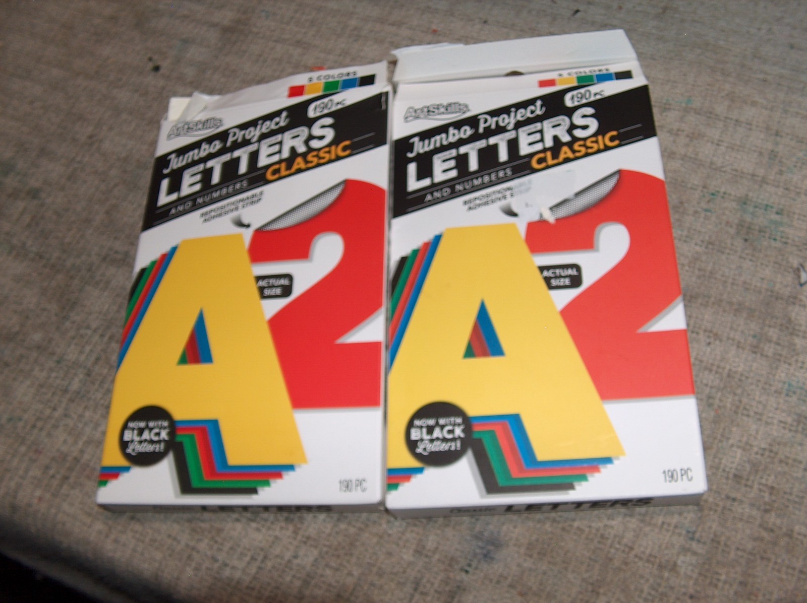 ArtSkills Jumbo Project Letters and Numbers CLASSIC Poster Project Crafts 190 pc