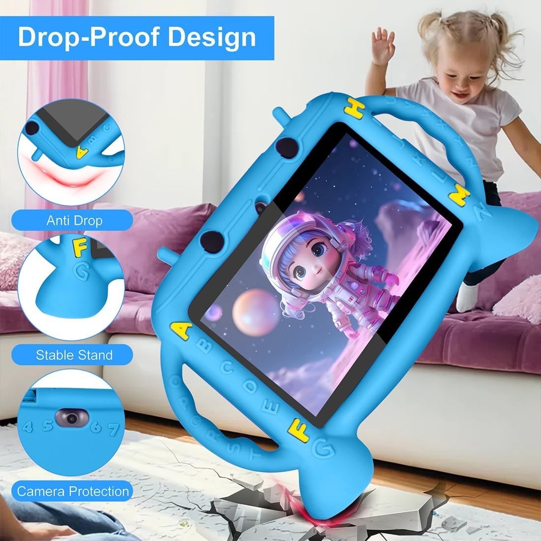 Kids Tablet, 7 inch Tablet for Kids 3-10, Educational Learning Toddler Tablet…