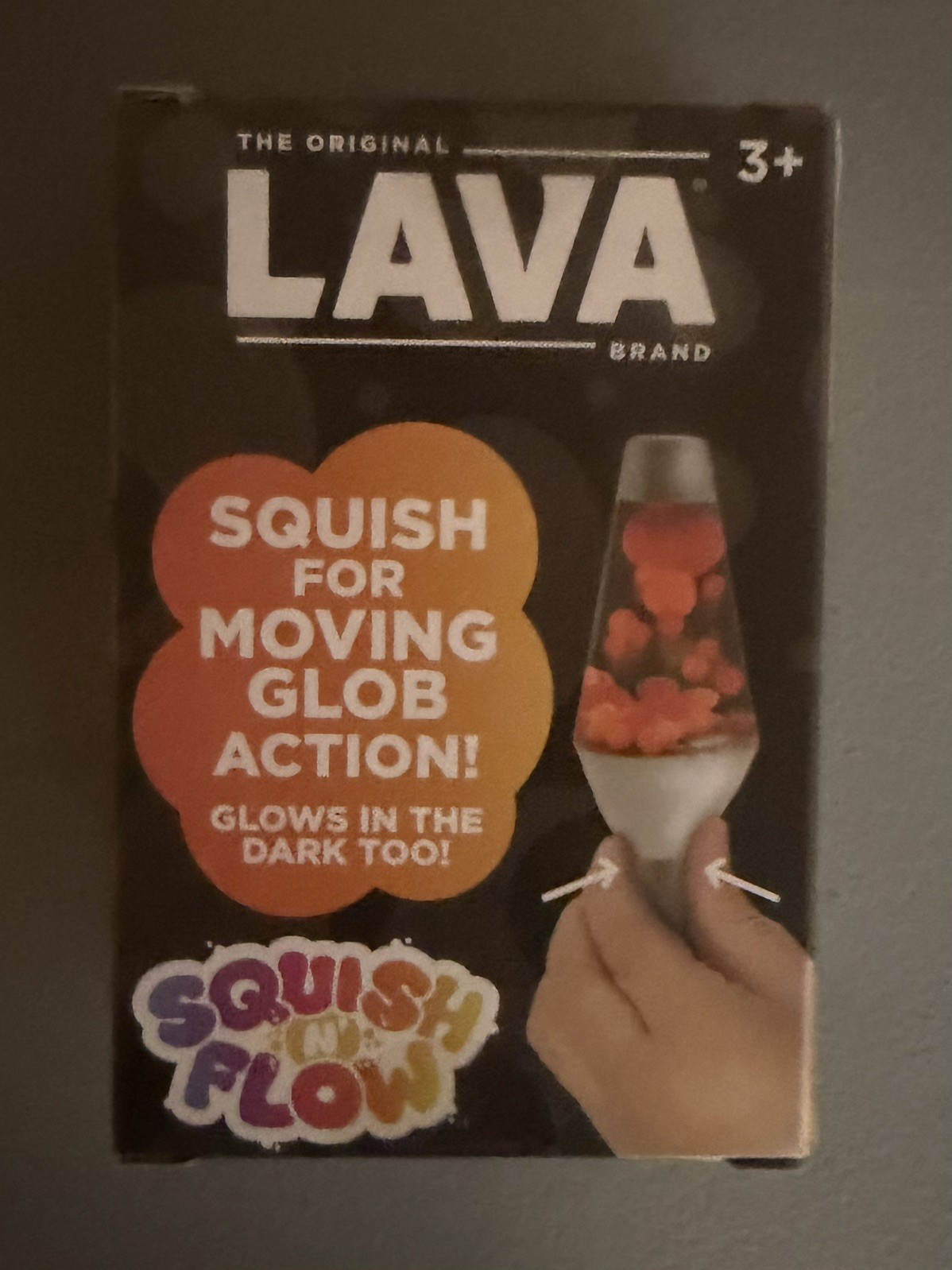 Schylling Lava Squish N Flow Squishy NeeDoh Glow In The Dark Lava Lamp Blue/Grn
