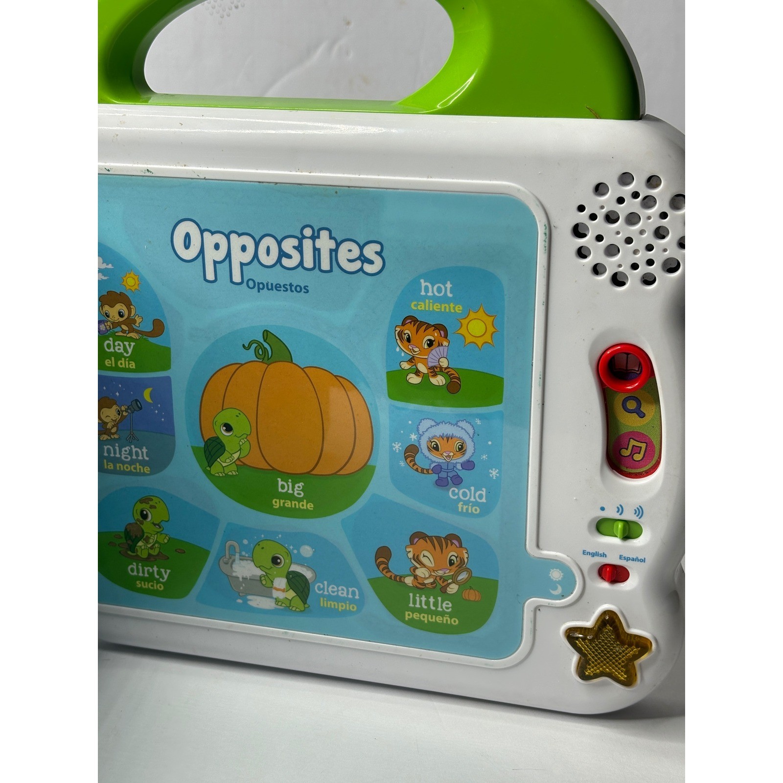 LeapFrog Learning Friends 100 Words Book Bilingual English Spanish Interactive