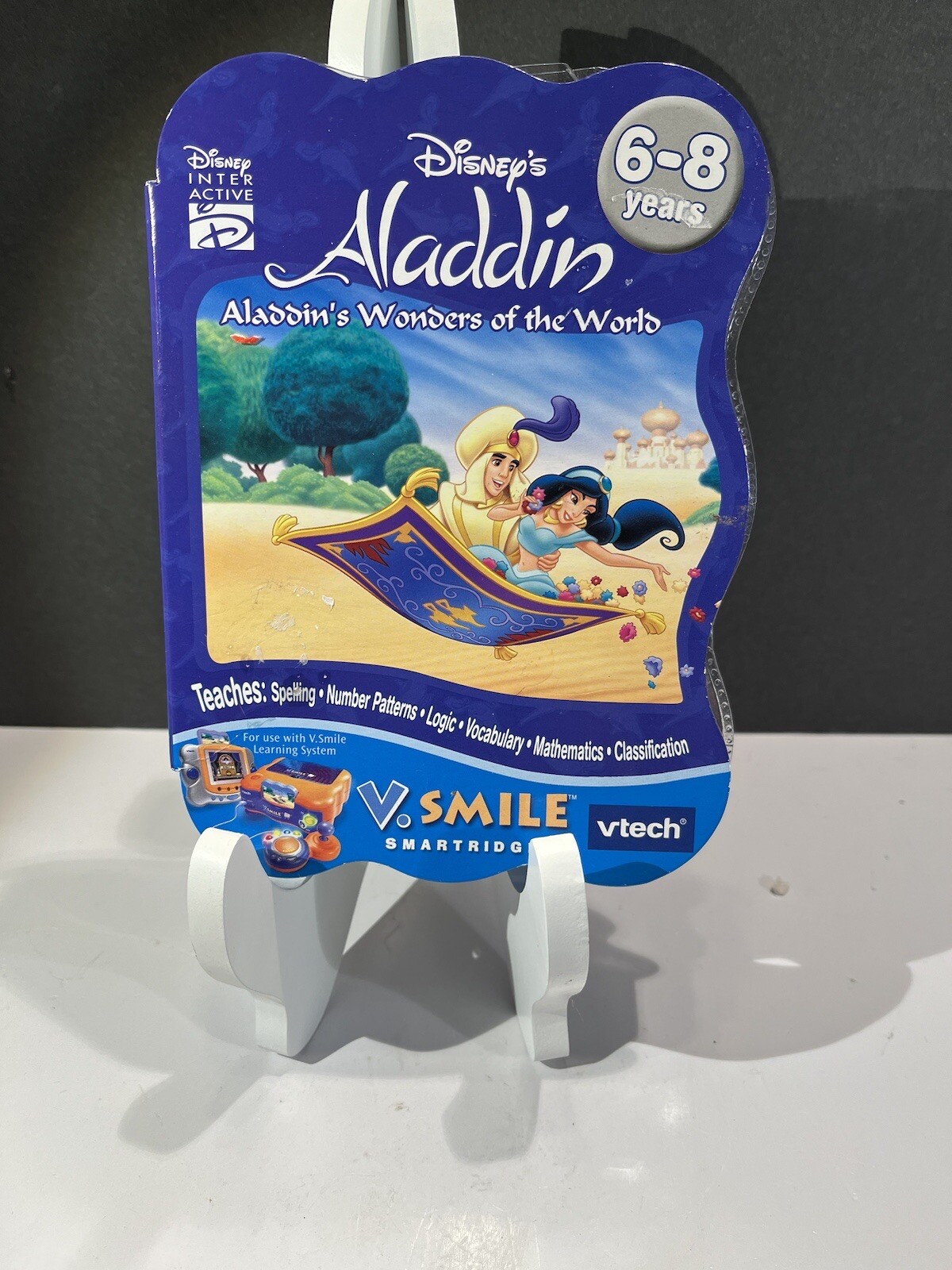 NEW Vtech Smartridge Aladdin’s Wonders of the World Cartridge V Smile Disney