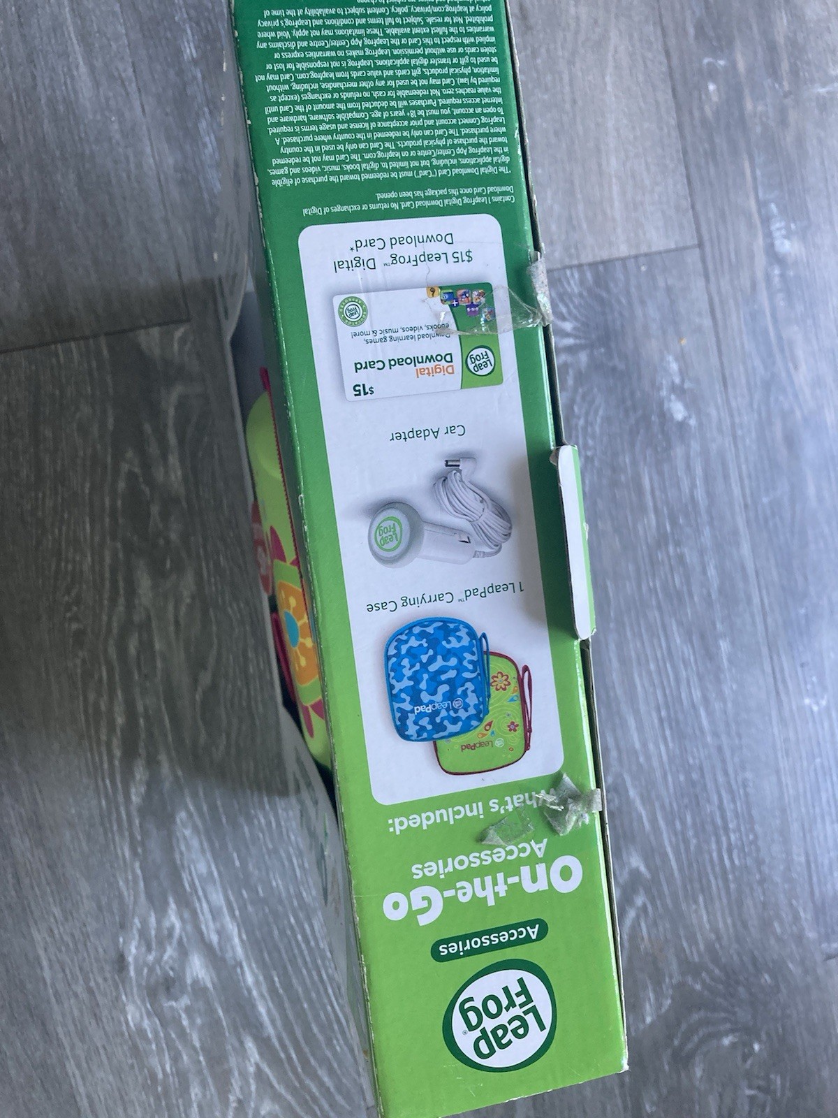 Leap Frog Leappad 2 Leap Pad On-the-Go Accessories Case Car Adapter NEW IN BOX