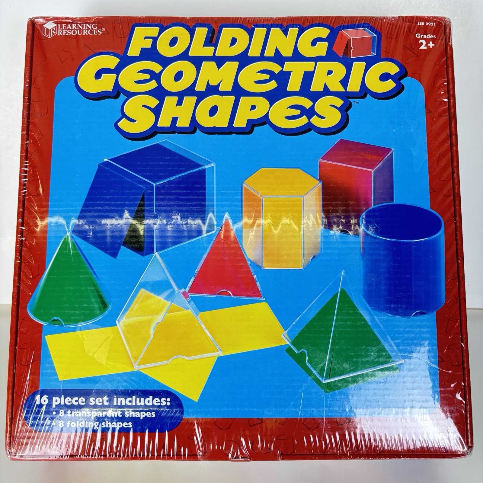 Learning Resources Folding Geometric Shapes 16 Piece Set Brand New Free Ship