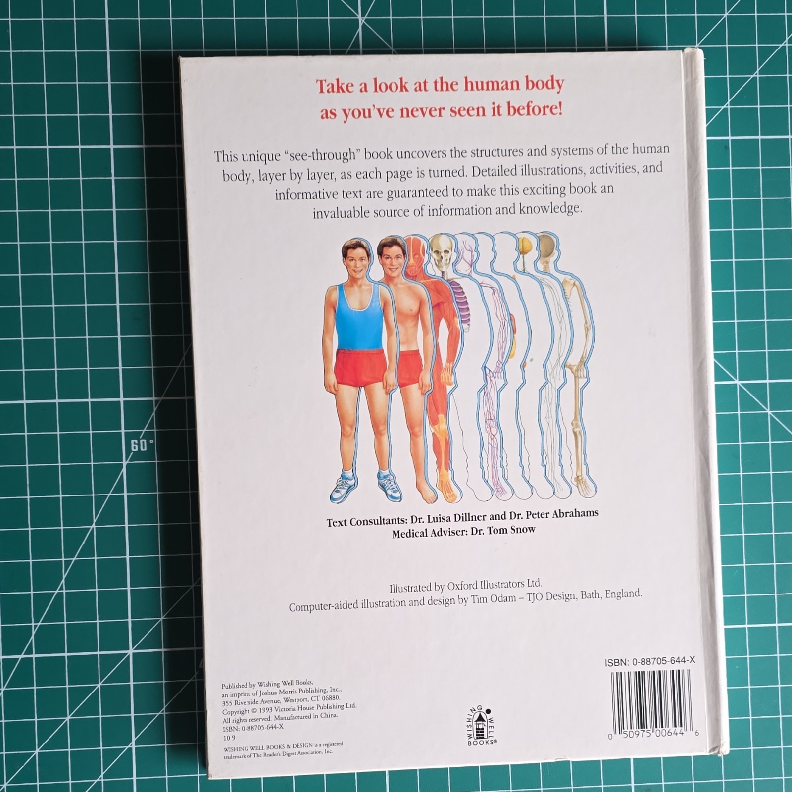 Running Well Books The Human Body See-Through Educational Book 8-11 Years
