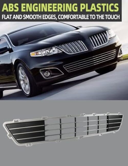 Front Bumper Lower Grill Compatible with Lincoln MKS 2009-2012 Grille Bumper