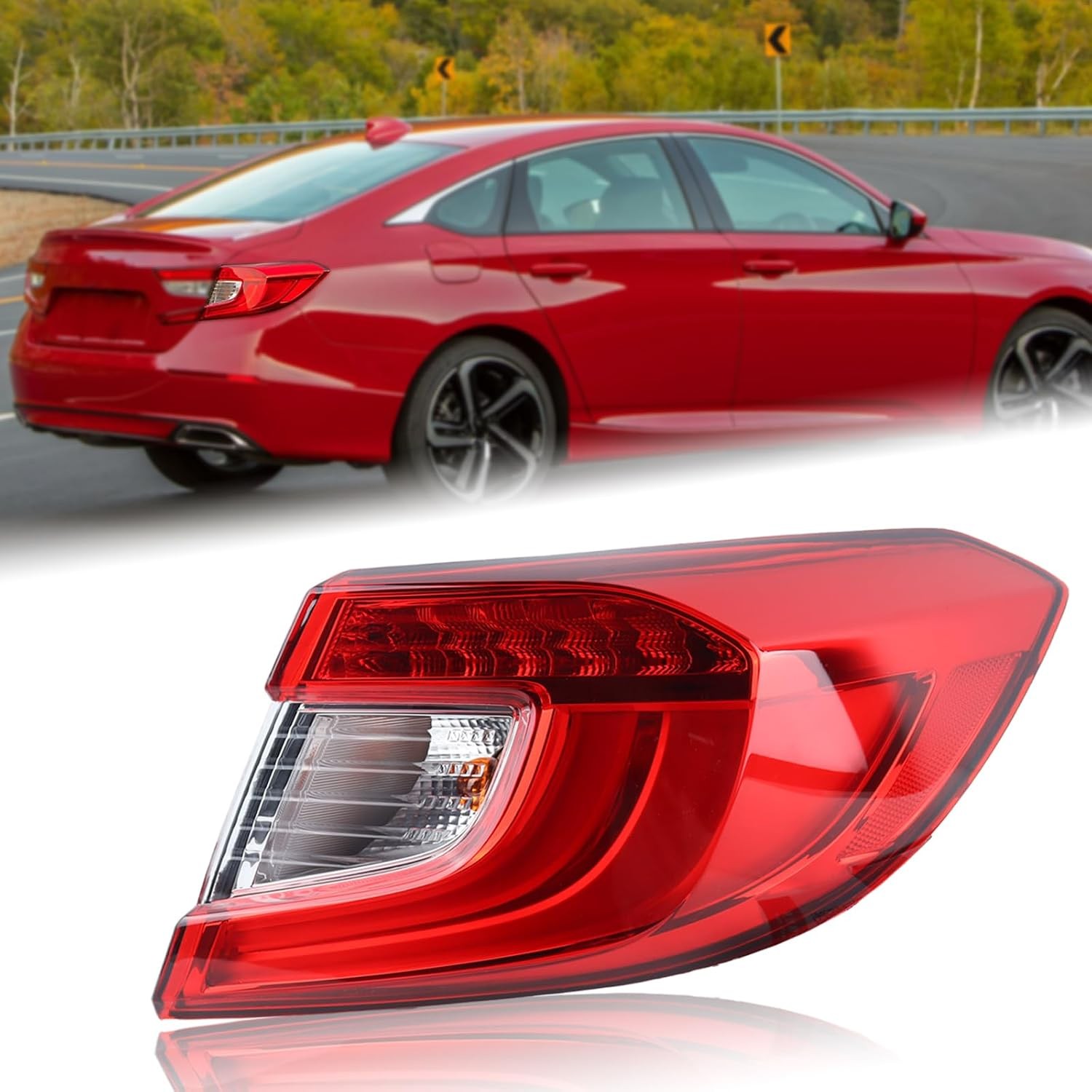 2022 Honda Accord Sedan LED Tail Light Rear Lamp Assembly Compatible for