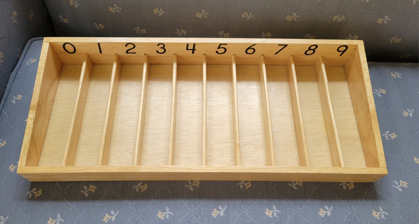 Montessori Numbered Spindle Box 1-9 with 39 Spindles #Math# Educational Tool