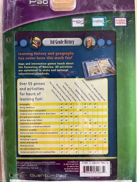 1 Quantum Pad 3rd Grade History Ages 8 and up
