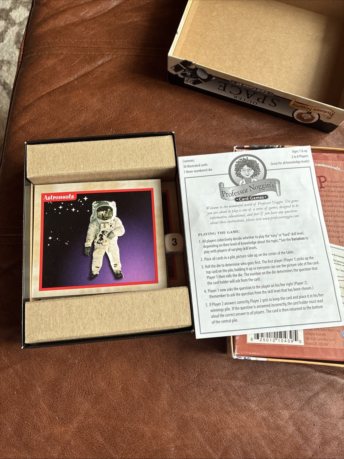 Professor Noggin’s Outer Space & History of the United States Card Game Lot Of 2