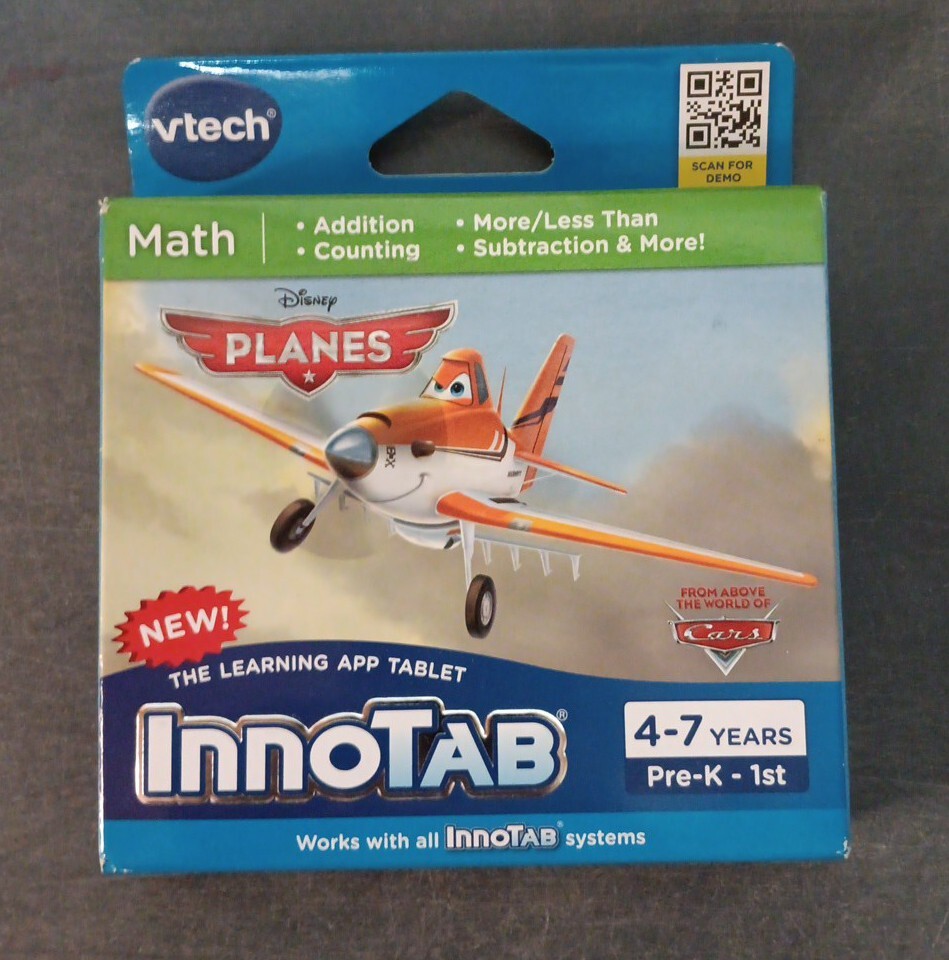 Vtech InnoTab Learning Cartridge 4-7 Years Disney Planes New Wear Box