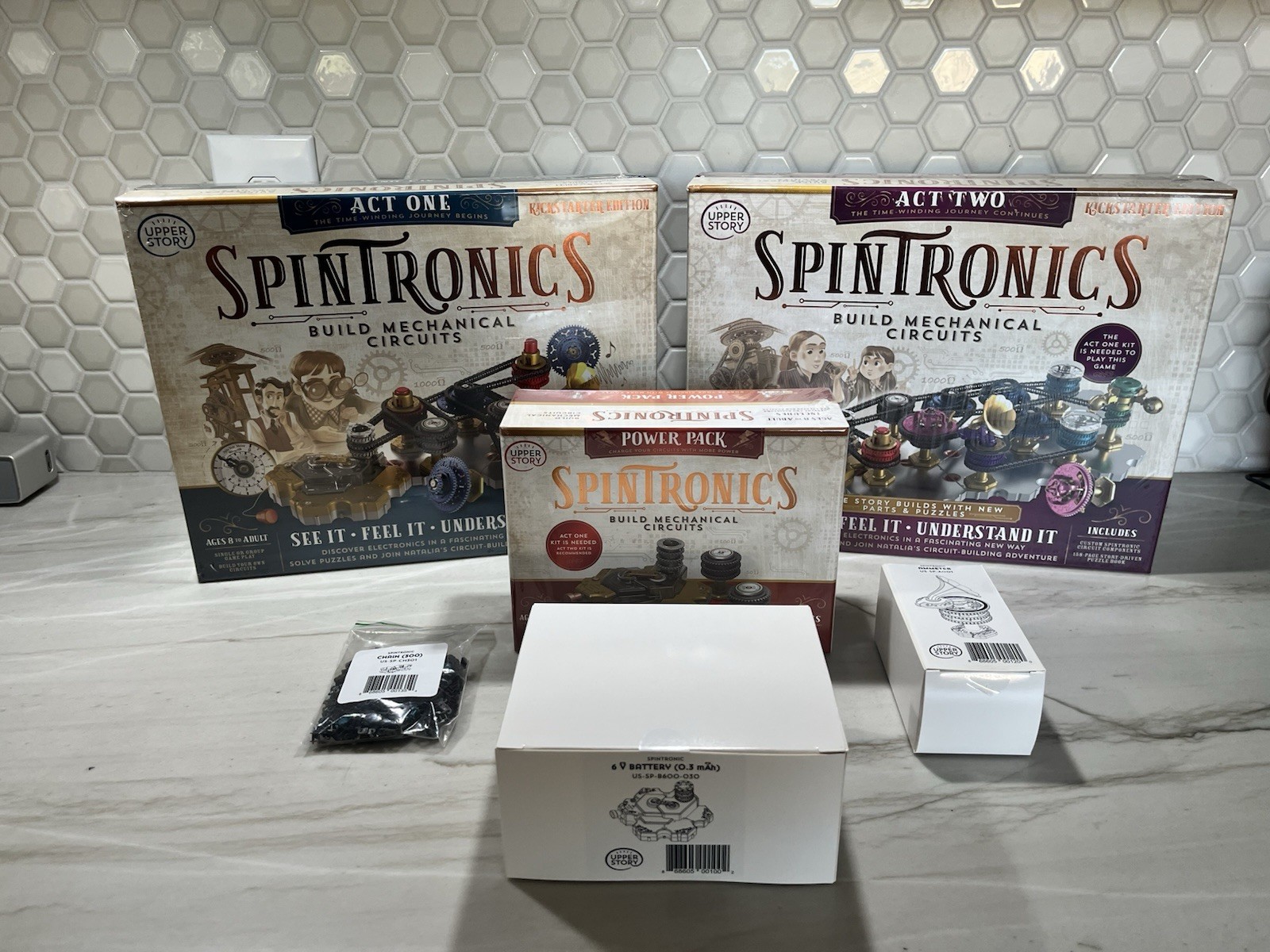 SET OF 3 Spintronics Learning Game: Act One, Act Two, Power Pack & Accessories
