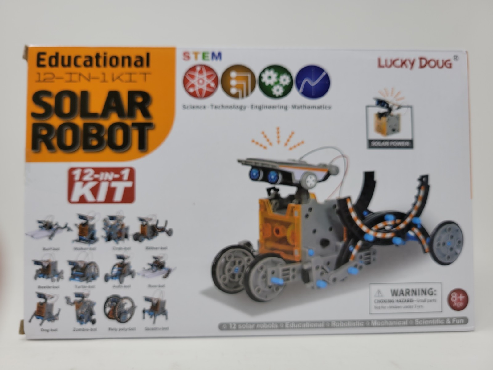 Educational 12-in 1 Kit – Lucky Doug Solar Robot STEM Learning Toys