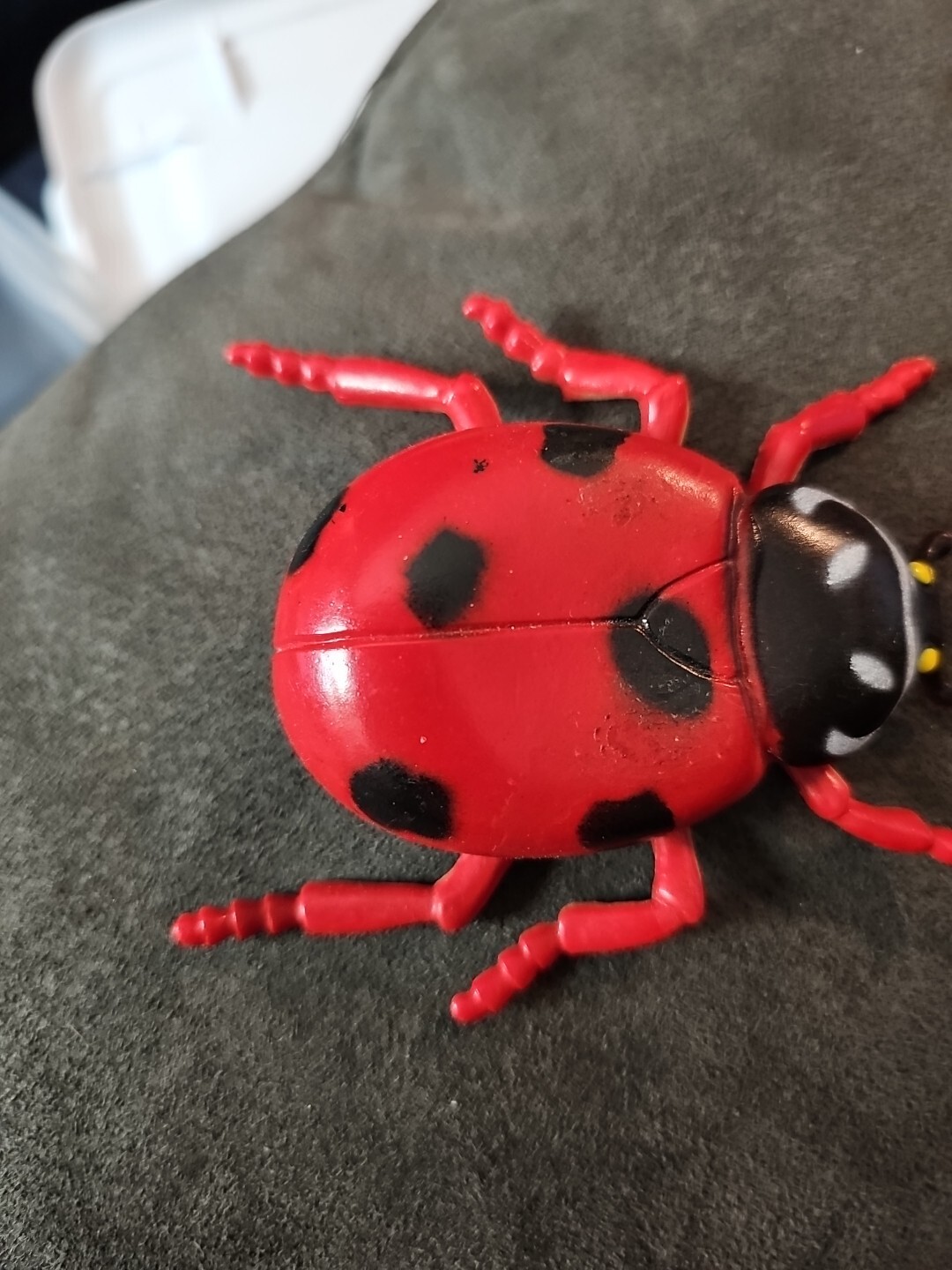 Unbranded Plastic Red Ladybug Toy Figure- 4 Inches x 3inches