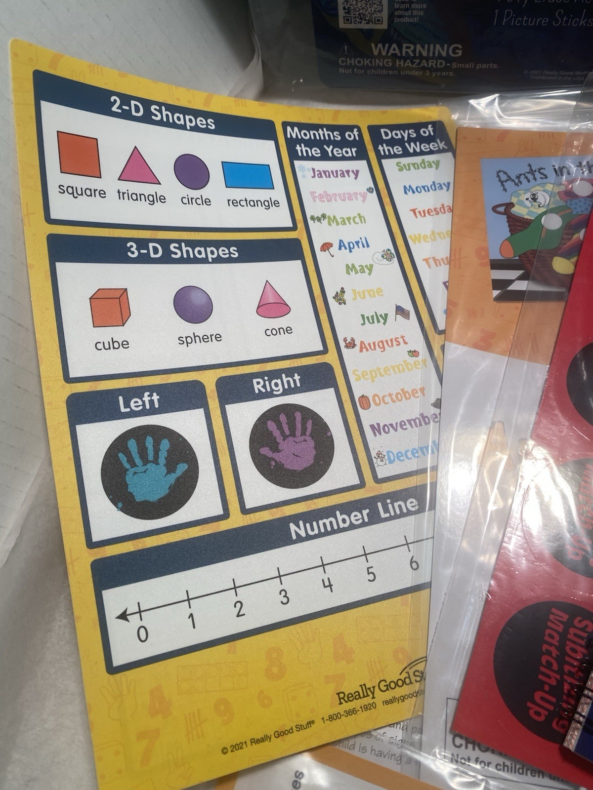 Homeschool Preschool Classroom 4+ Really Good Stuff Beginning Math Skills Kit
