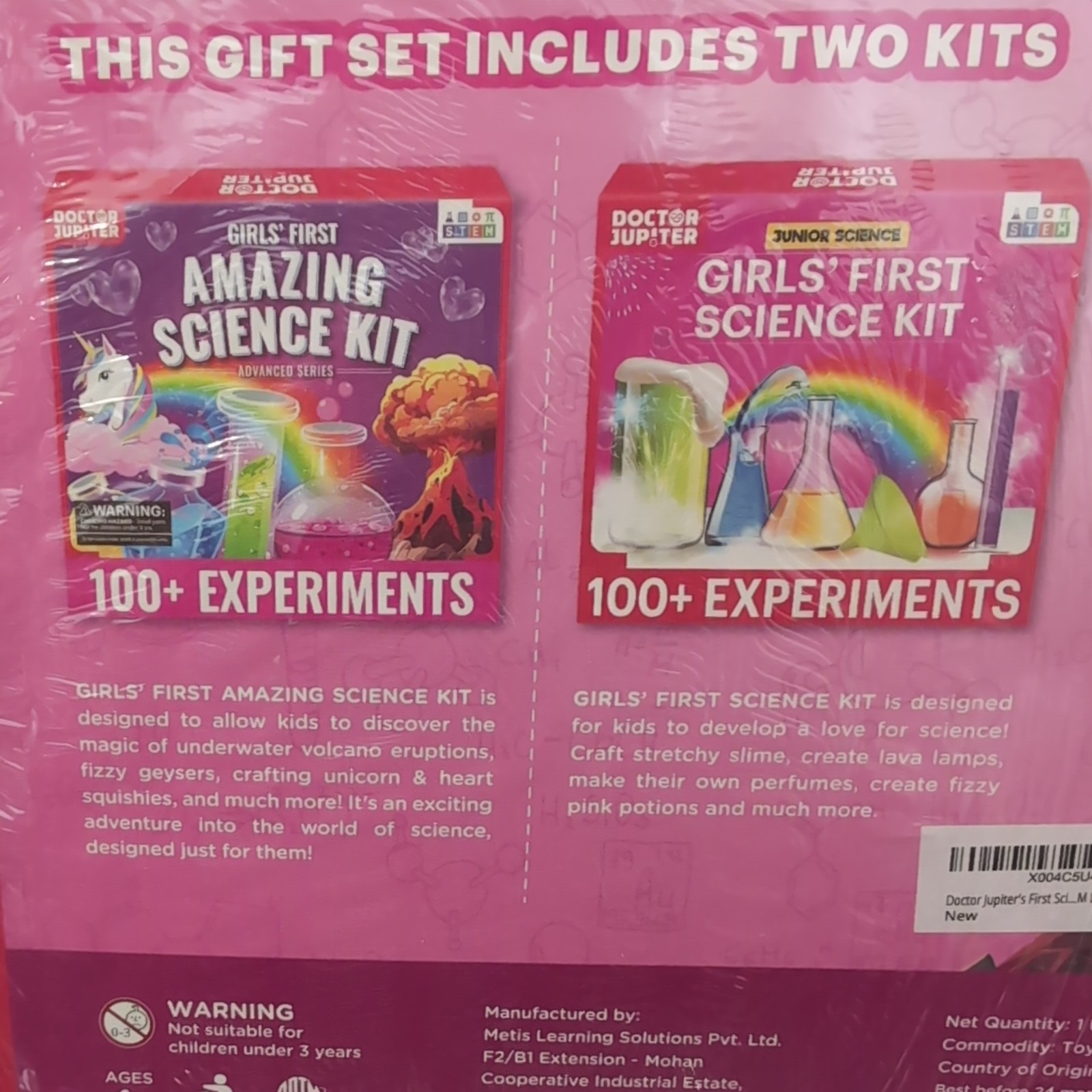 Doctor Jupiter Girls’ First Science Gift Set for Ages 4+ | Set of Girls’ First