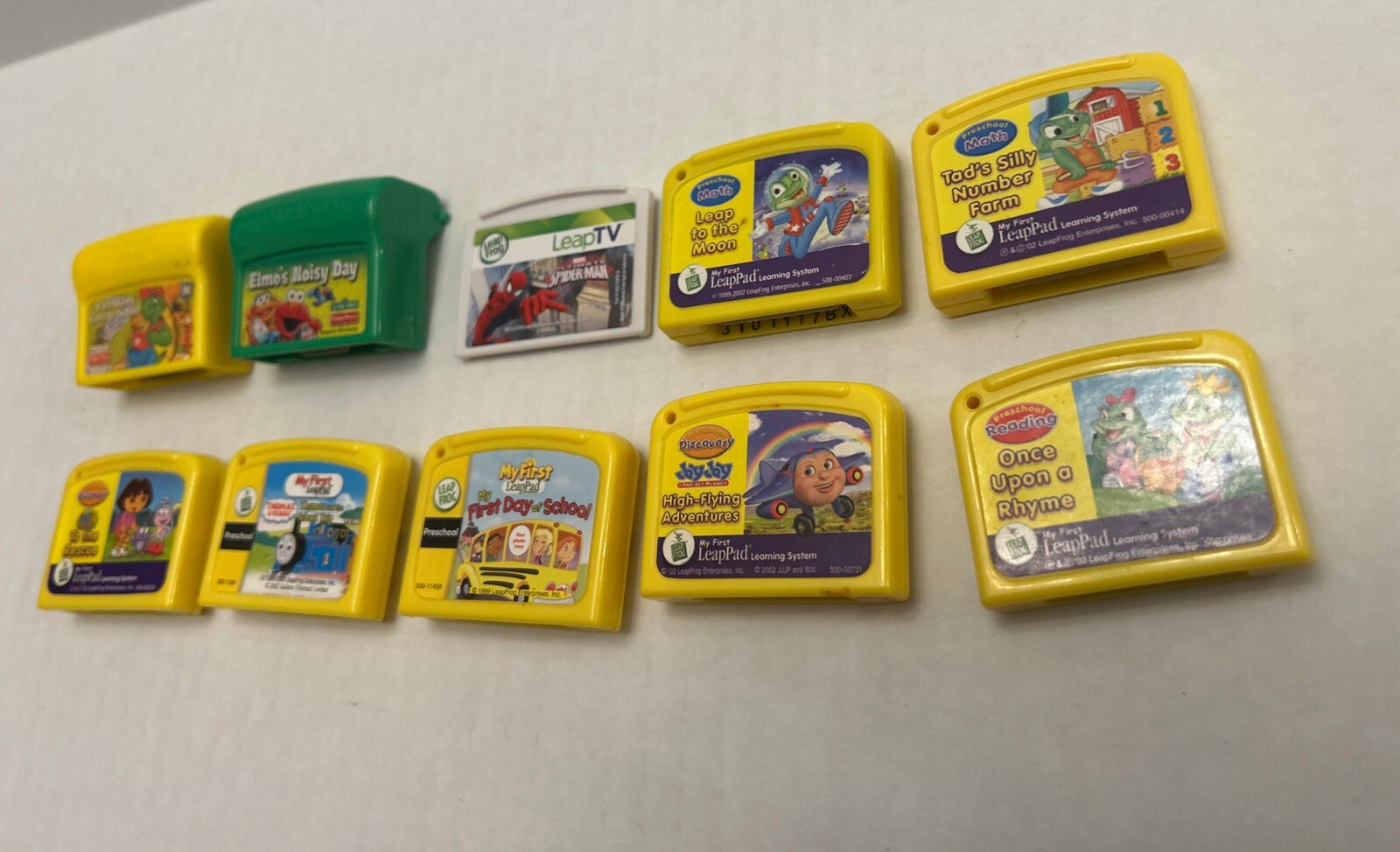 Lot Bundle Leap Frog Fisher Price Power Touch Games TV Elmo Dora Spiderman
