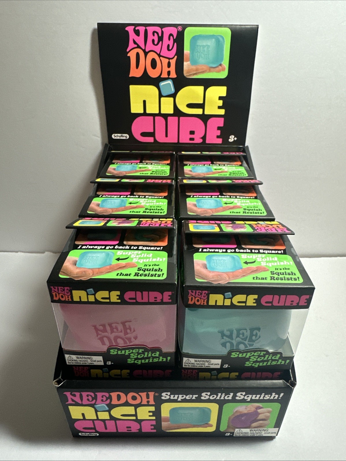 Schylling Needoh Nee Doh Nice Cube Case Of 12 With Display Box