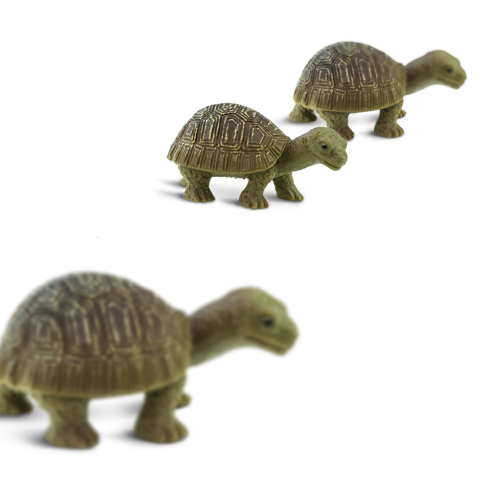 SAFARI LTD TORTOISES SET OF 24 GOOD LUCK MINIS! #100173! TINY 1″ LONG