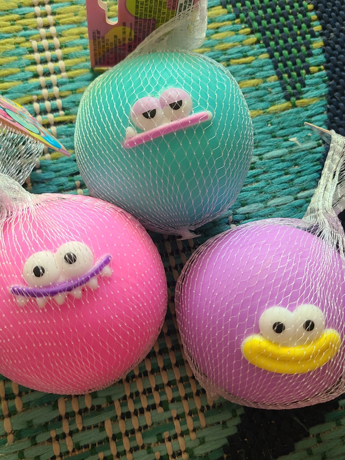 Orb Curiosities Funny Face Balls Squishy 5 Five Below – Set Of 3– Like Needoh