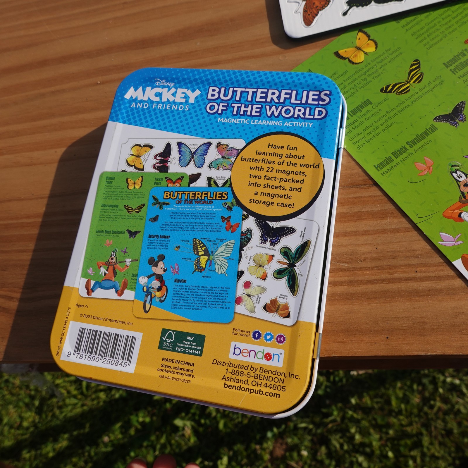 Bendon Disney Butterflies Of The World Magnetic Learning Activity STEM