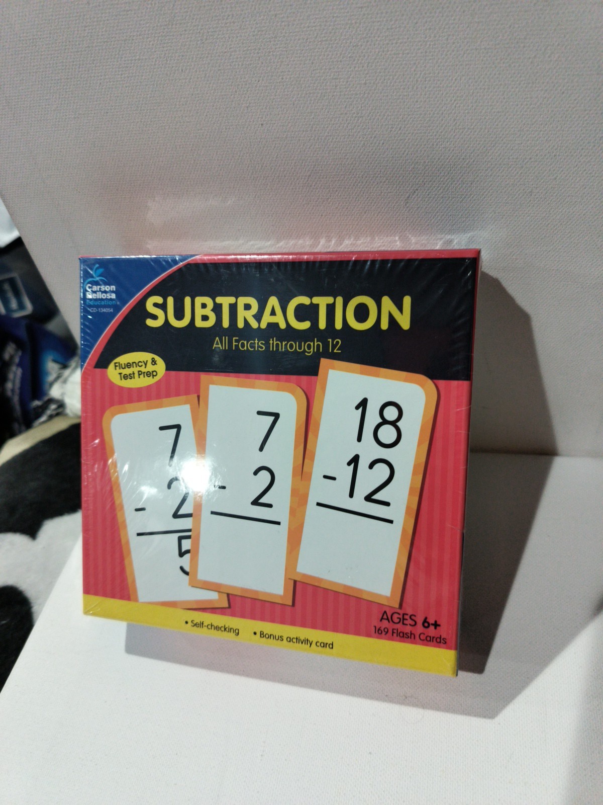 Carson-Dellosa Subtraction All Facts through 12 Flash Cards – Brand New Sealed
