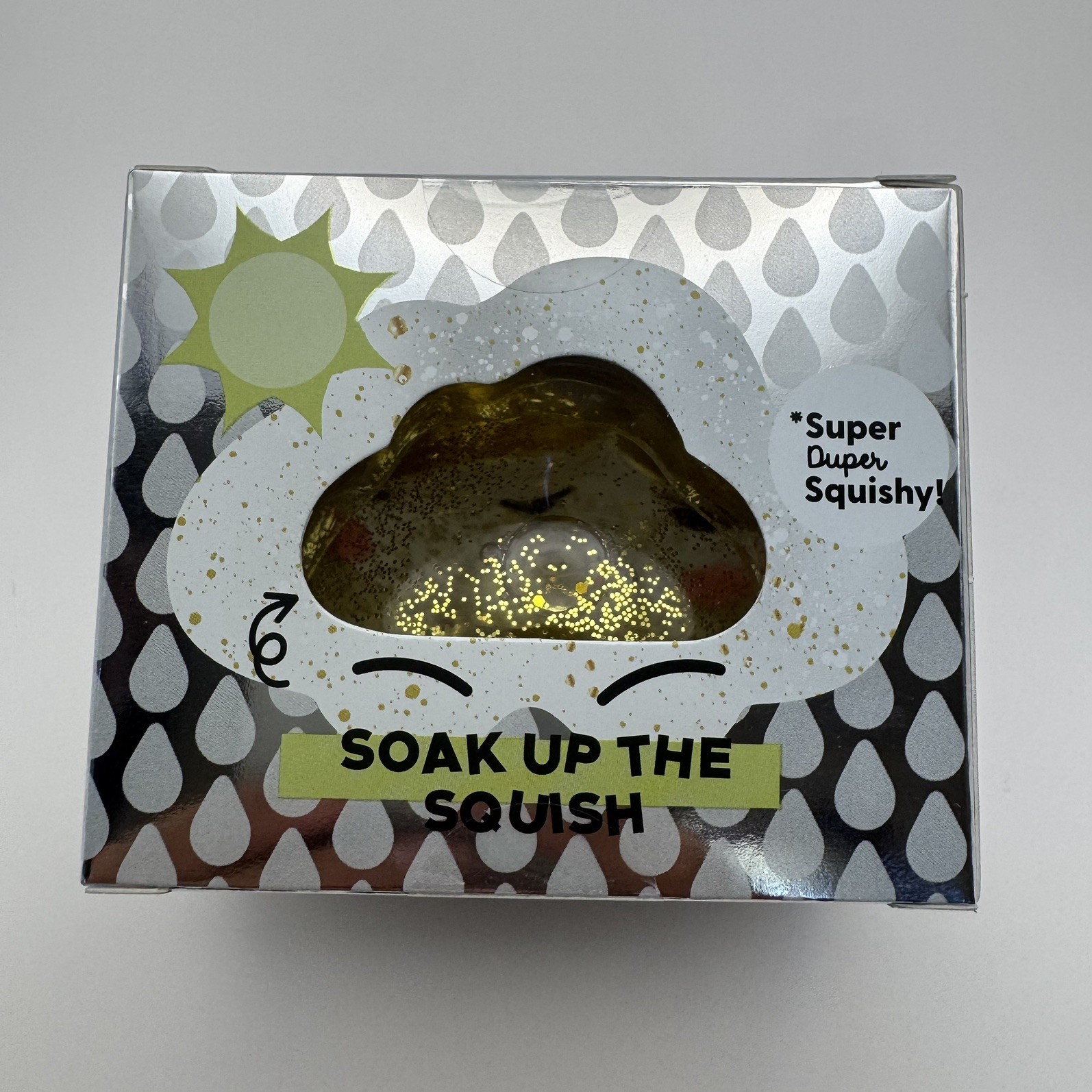J’adore – Glitter Cloud – Gold Super Duper Squishy Squeeze Toy