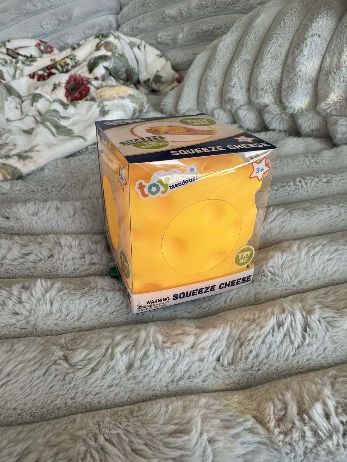 Cheese Large Squishy Block Toy Stress Relief Fun From Toy Mendous SEALED