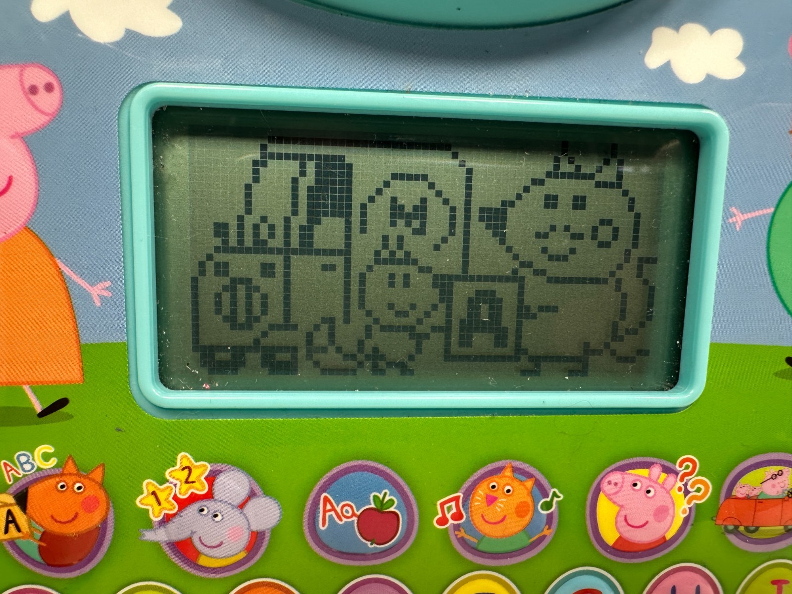 VTech Peppa Pig Electronic Learning System Alphabet & Numbers Tablet WORKING
