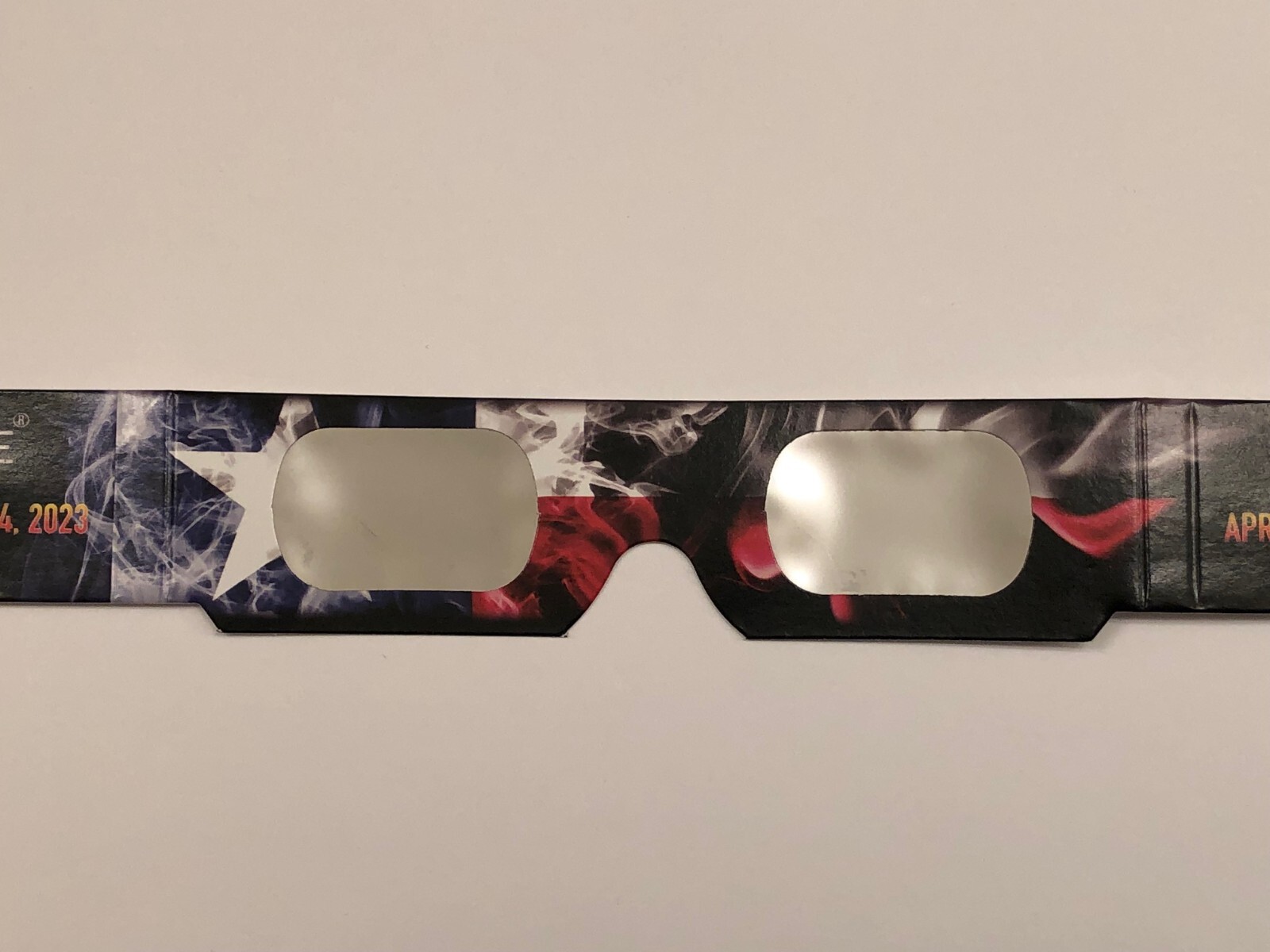 Solar Eclipse Glasses (Texas x2 Commemorative Logo) – ISO Certified Safe