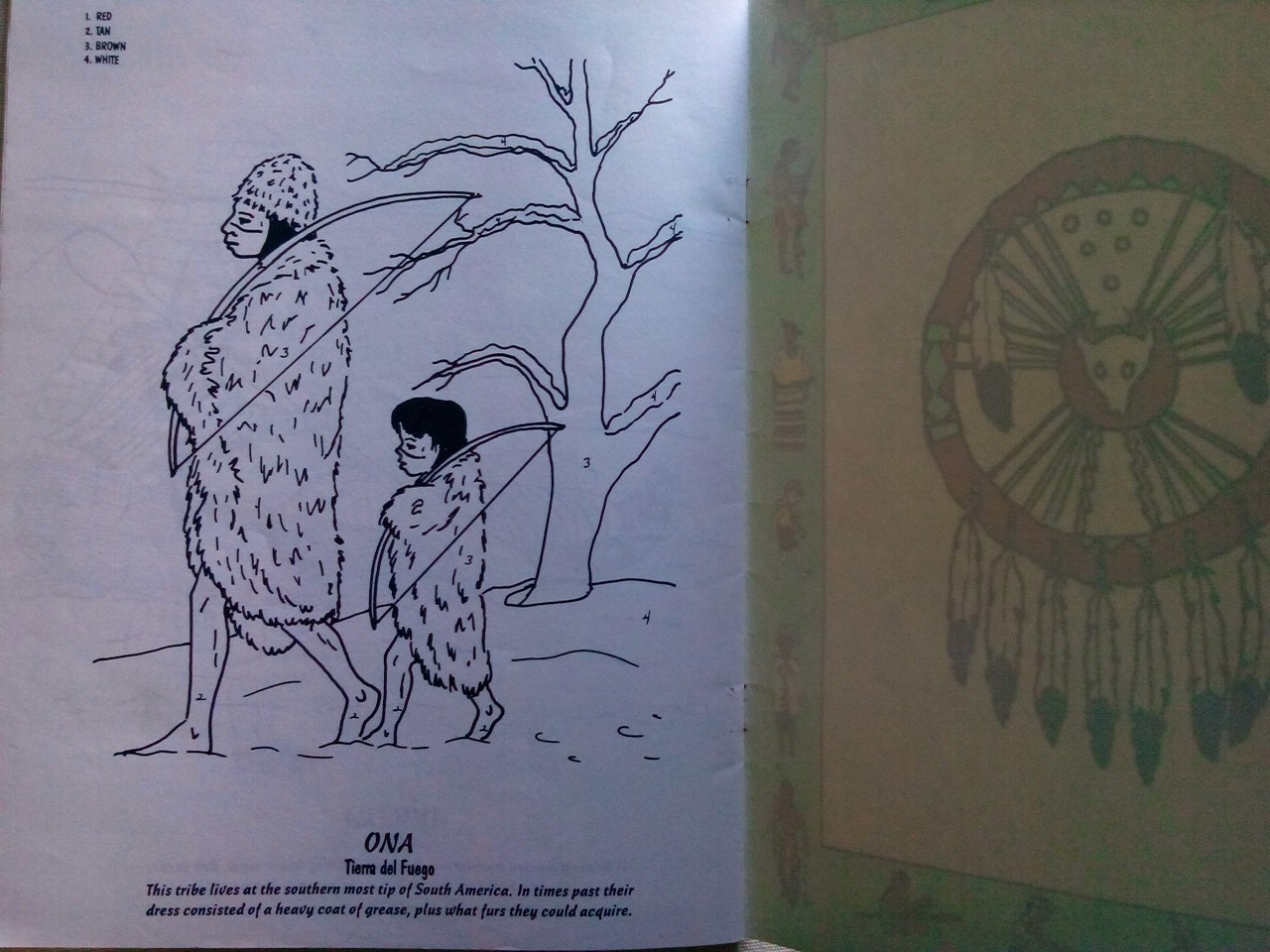 Vintage NEW/UNUSED 1987 Indians Of The Americas Educational Coloring Book