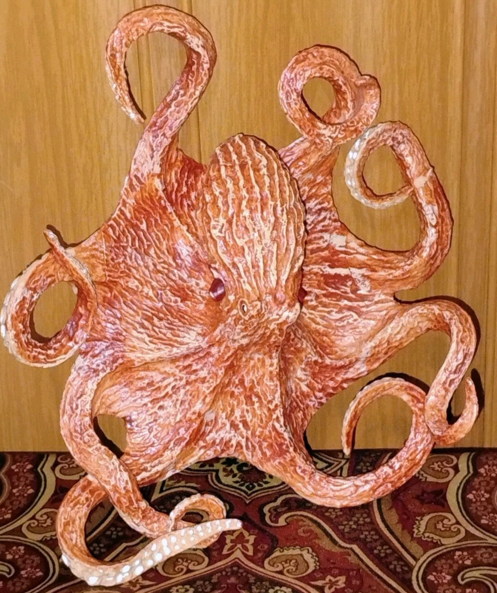 Safari Giant Pacific Octopus Incredible Creatures Sea Marine Figure 2006 7″ (B