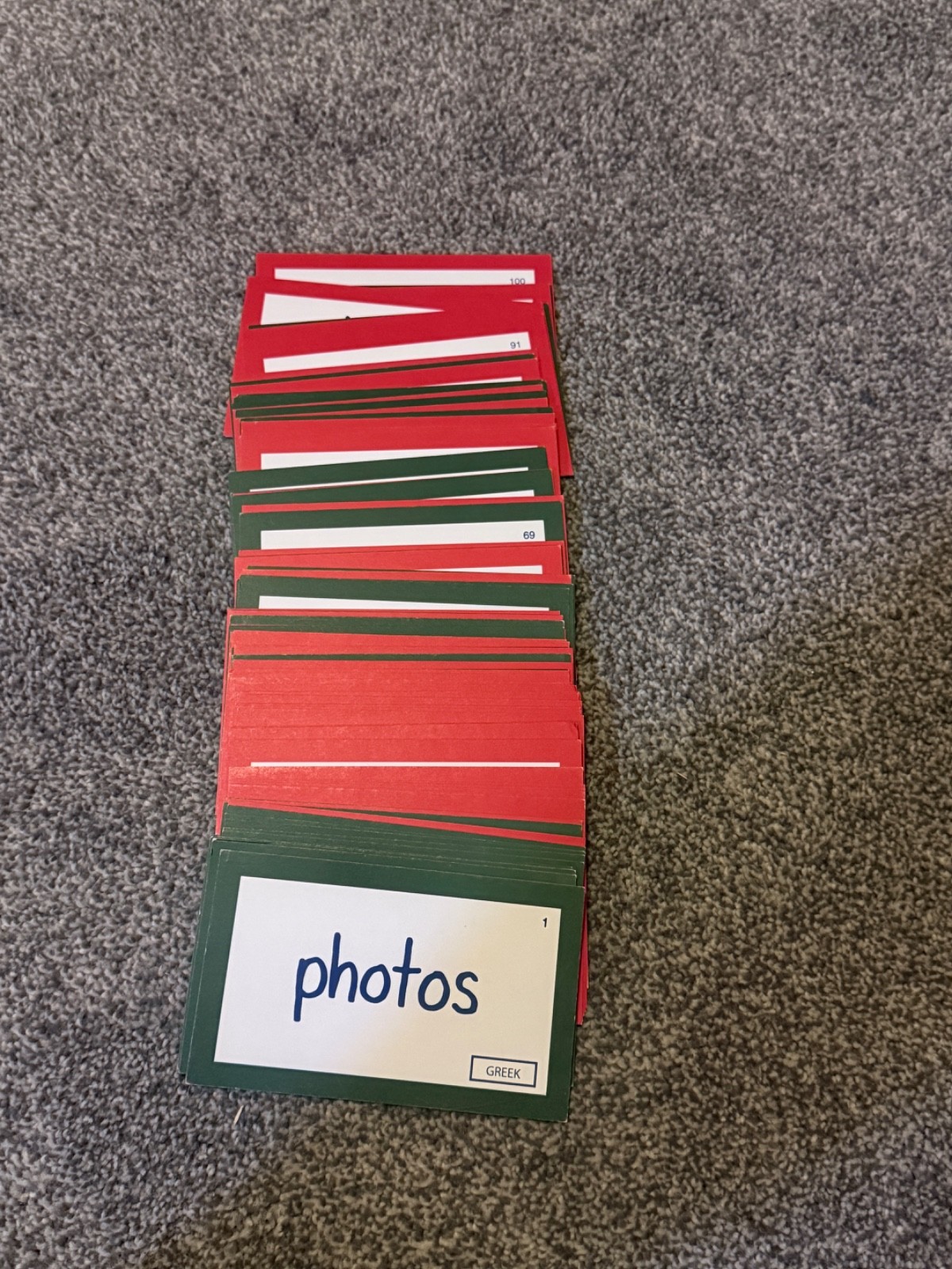 English from the Roots Up-Word Cards