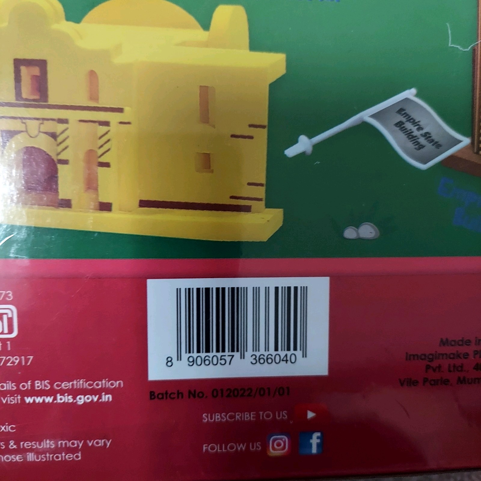 Learn, Play, Build Project Mapology 10 USA Monuments 3D -Imagimake Play Solution