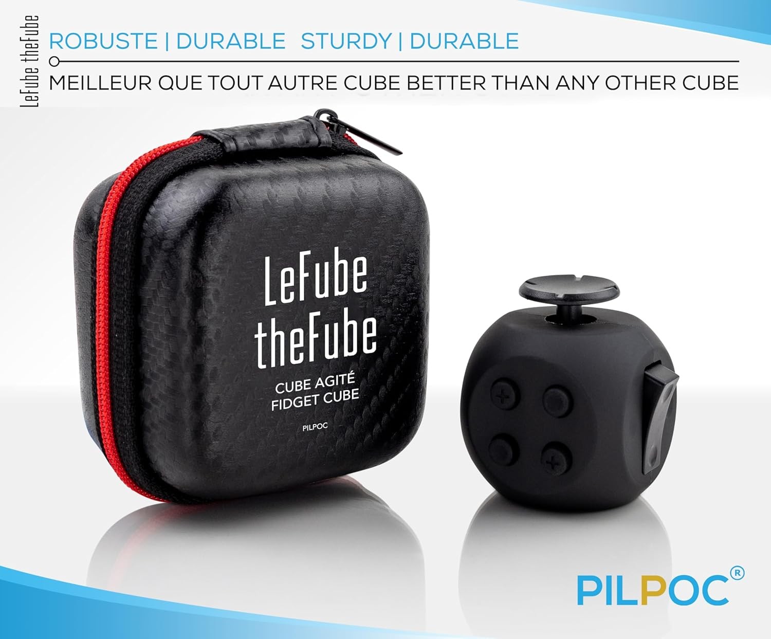PILPOC theFube Fidget Cube, 6-Sided Stress Relief Infinity Cube for Adults &…