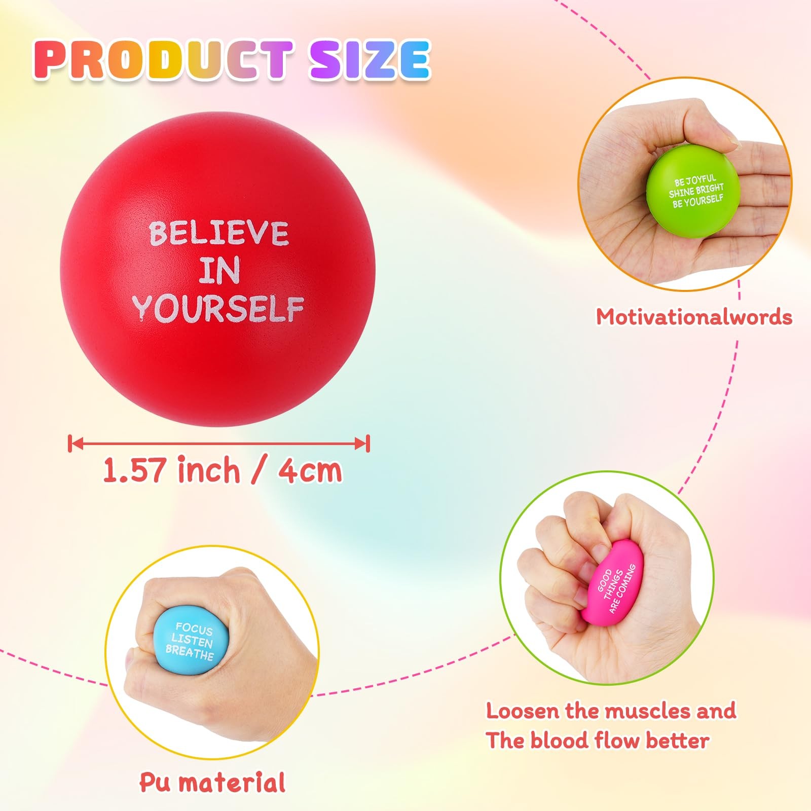 1.57 inches (4 cm) diameter, Rose, Orange, Light Green, White, Red, Blue,…