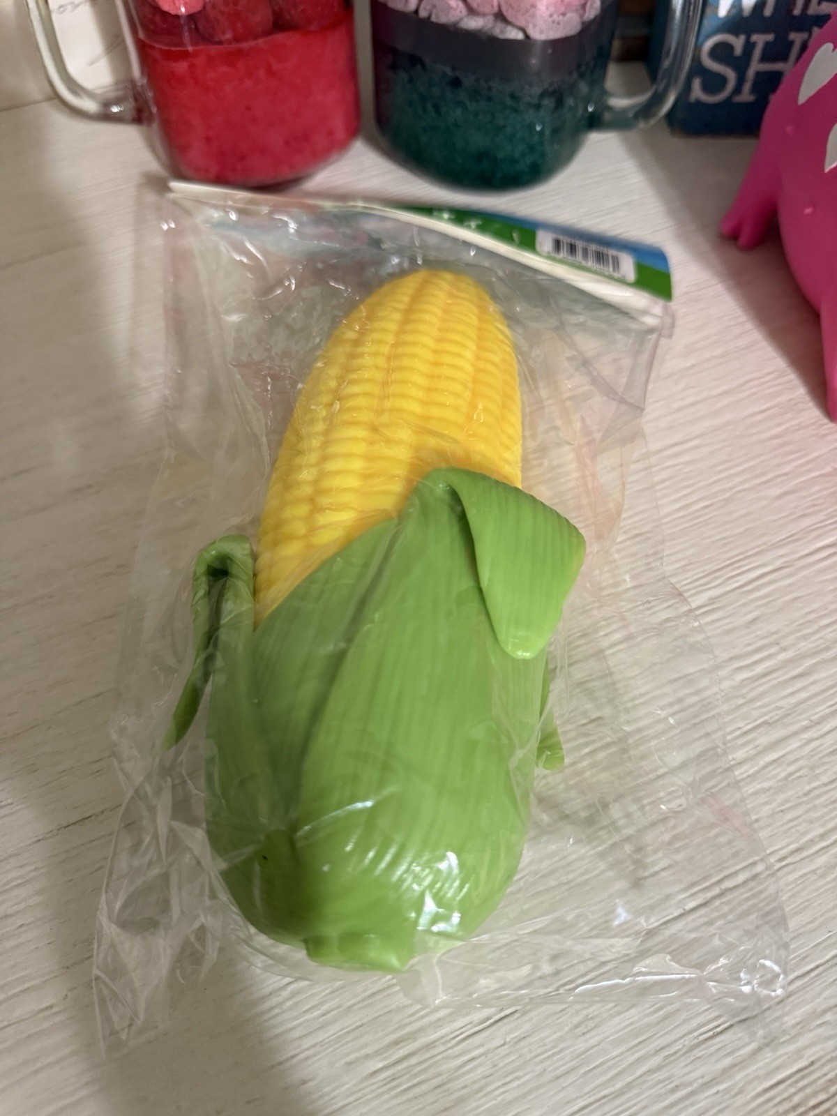 Sunny Days Squeeezy Corn on the Cob Squishy Toy Squeezy Viral Sensory Fidget