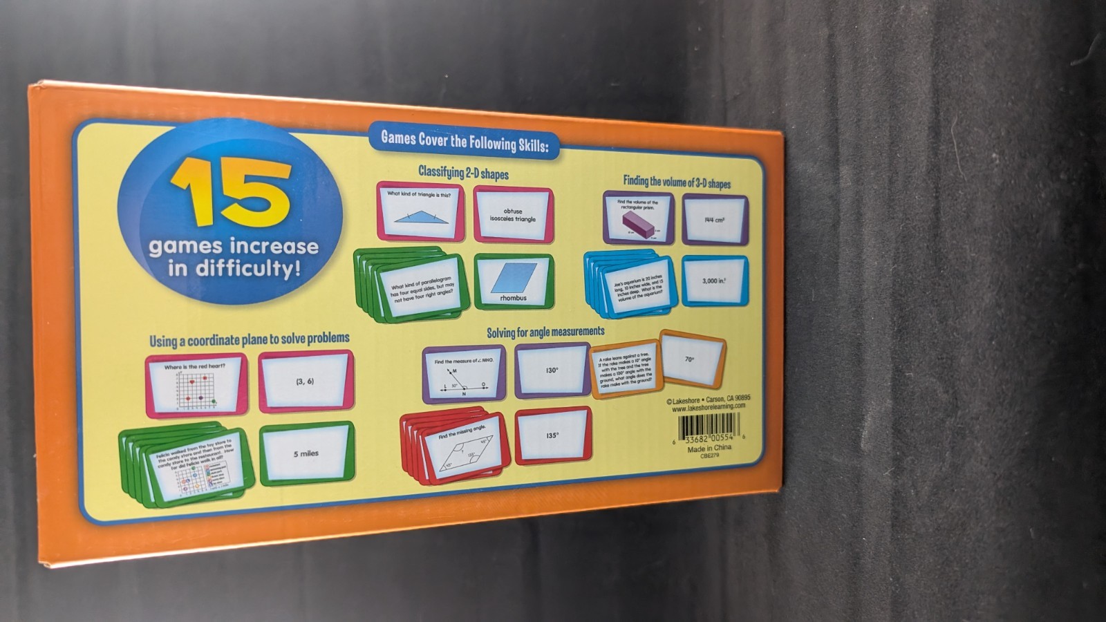 Lakeshore Grab & Match Leveled Math Quickies Geometry & Measurement Grades 4-5