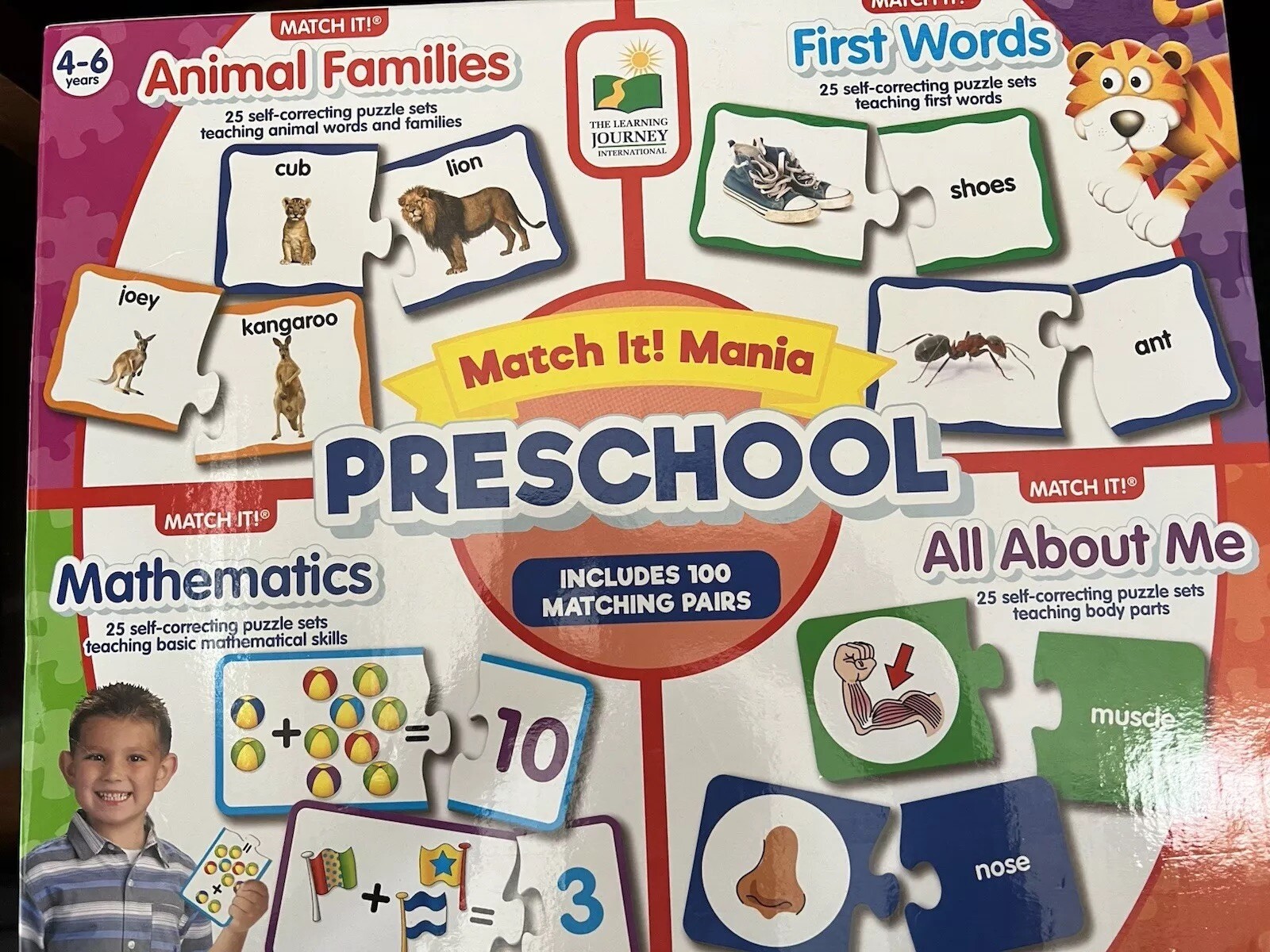 Match It! Mania Preschool, 4-6 Years, Mathematics, First Words (Unused)
