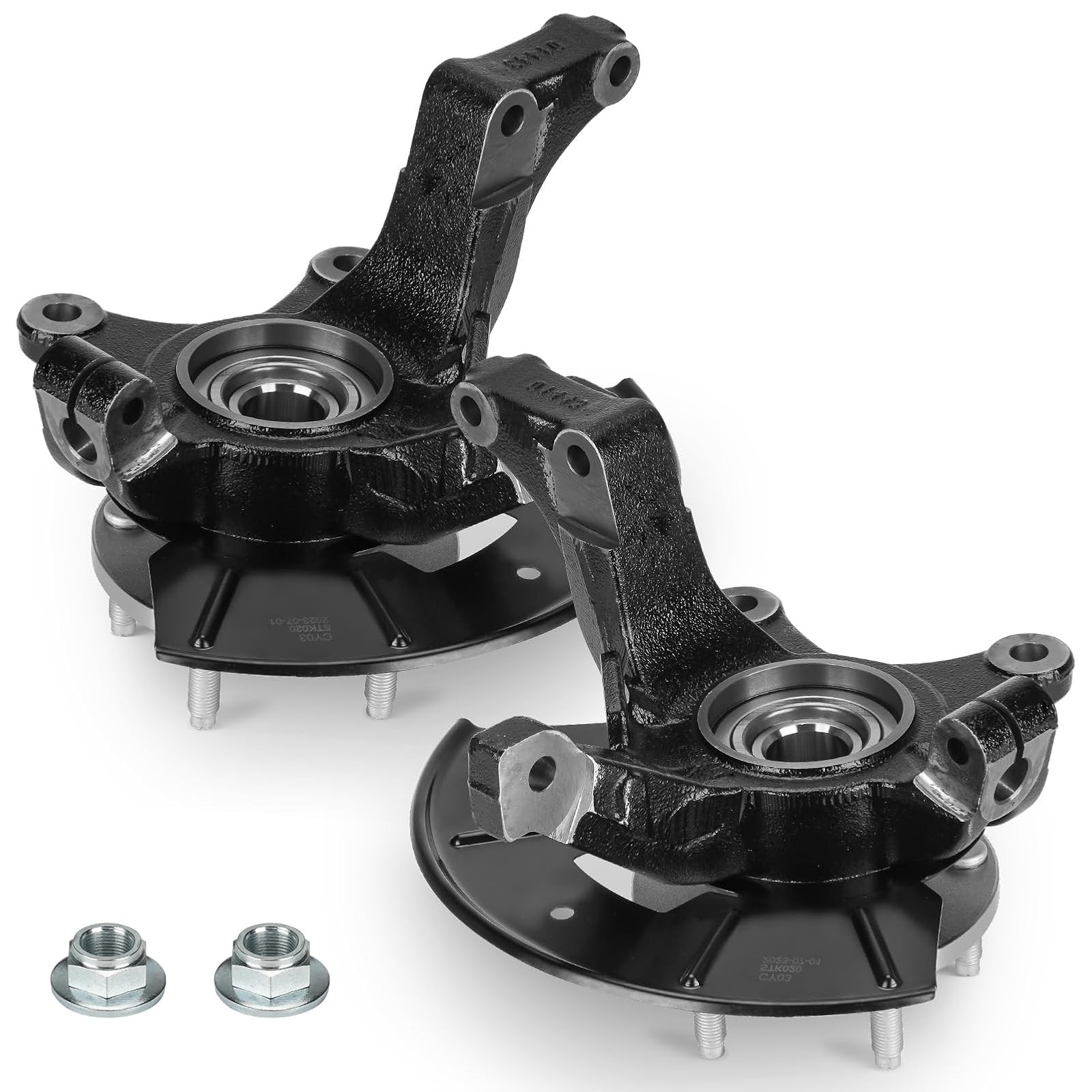 Front Steering Knuckle Hub Ford Escape Mazda Tribute Mercury Pair