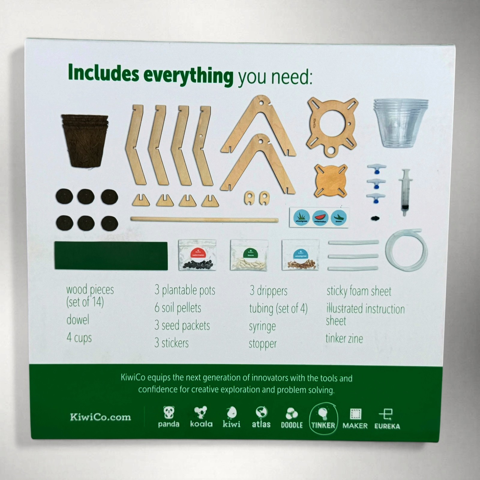 KiwiCo Tinker Crate Drip Irrigation System Gardening STEM Crunch Homeschool Lab