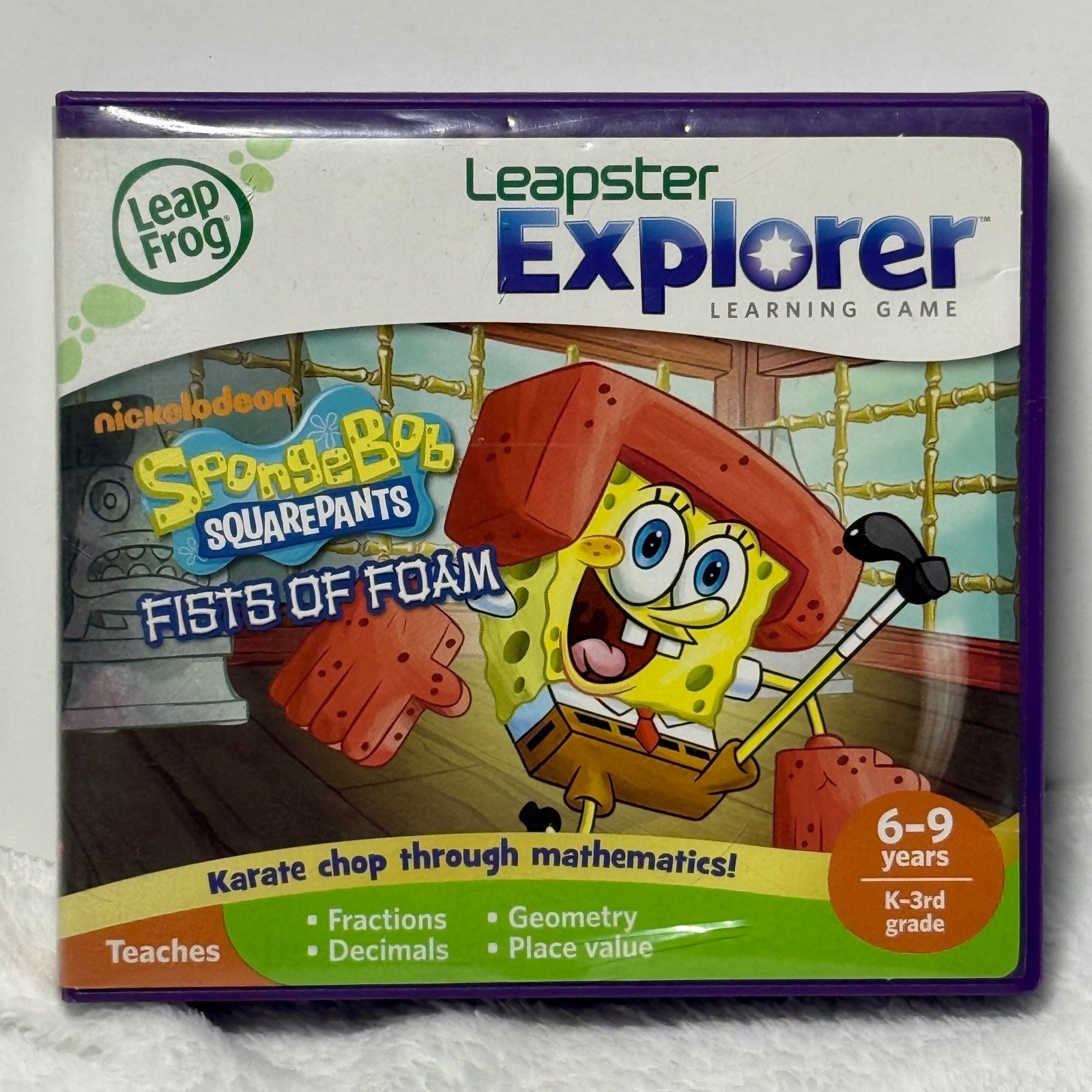 LeapFrog Leapster Explorer SpongeBob SquarePants Fists of Foam Complete
