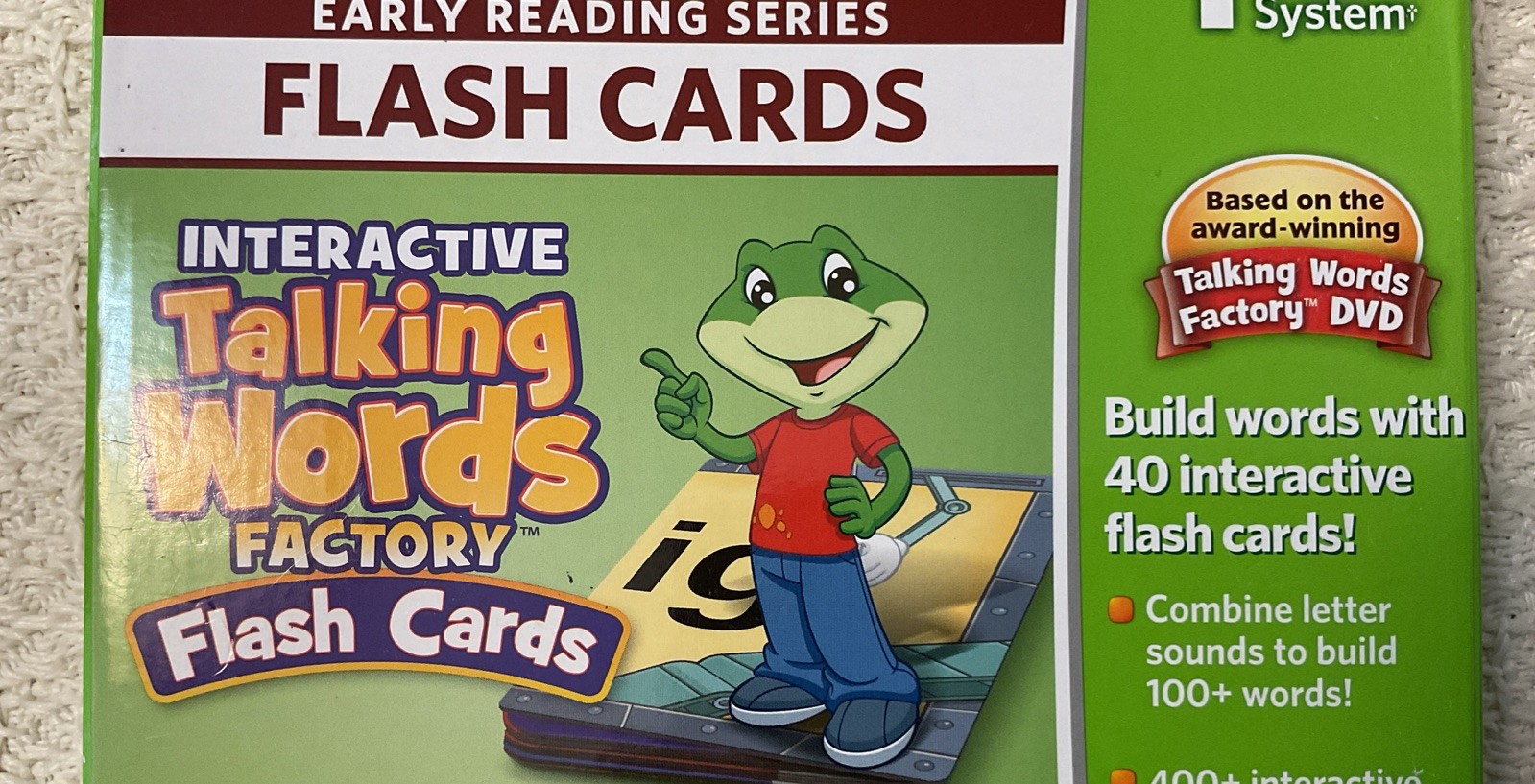 LeapFrog LeapReader Interactive TALKING WORDS FACTORY Flash Cards – NEW SEALED