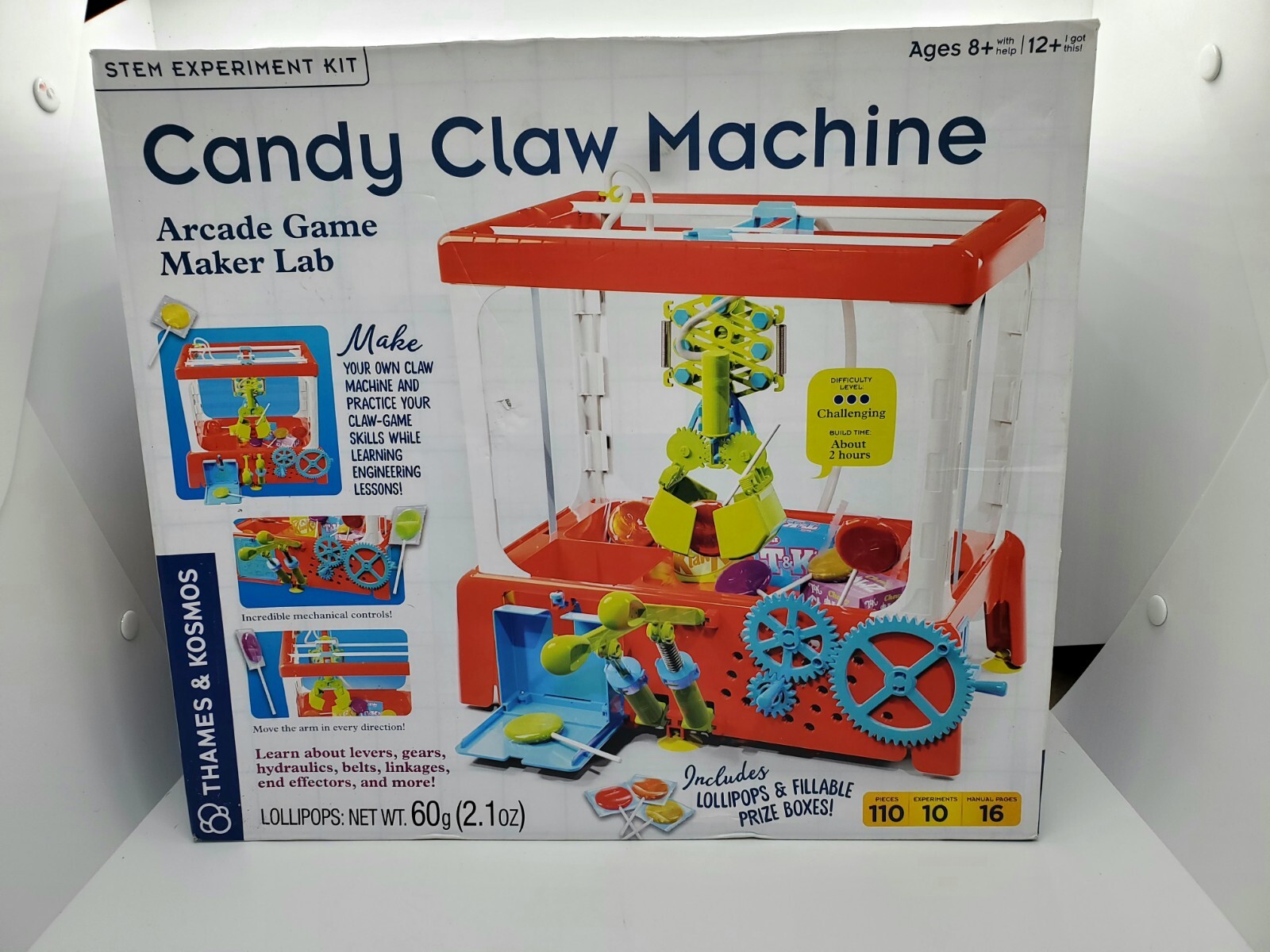 Thames & Kosmos Candy Claw Machine STEM Experiment Maker Lab Includes Lollipops