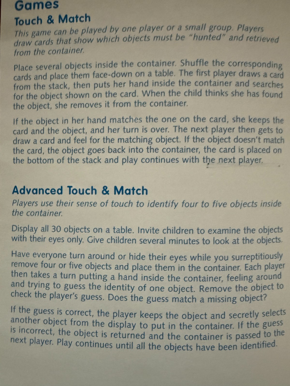 Lakeshore Learning Touch and Match Mystery Box and Guessing Game