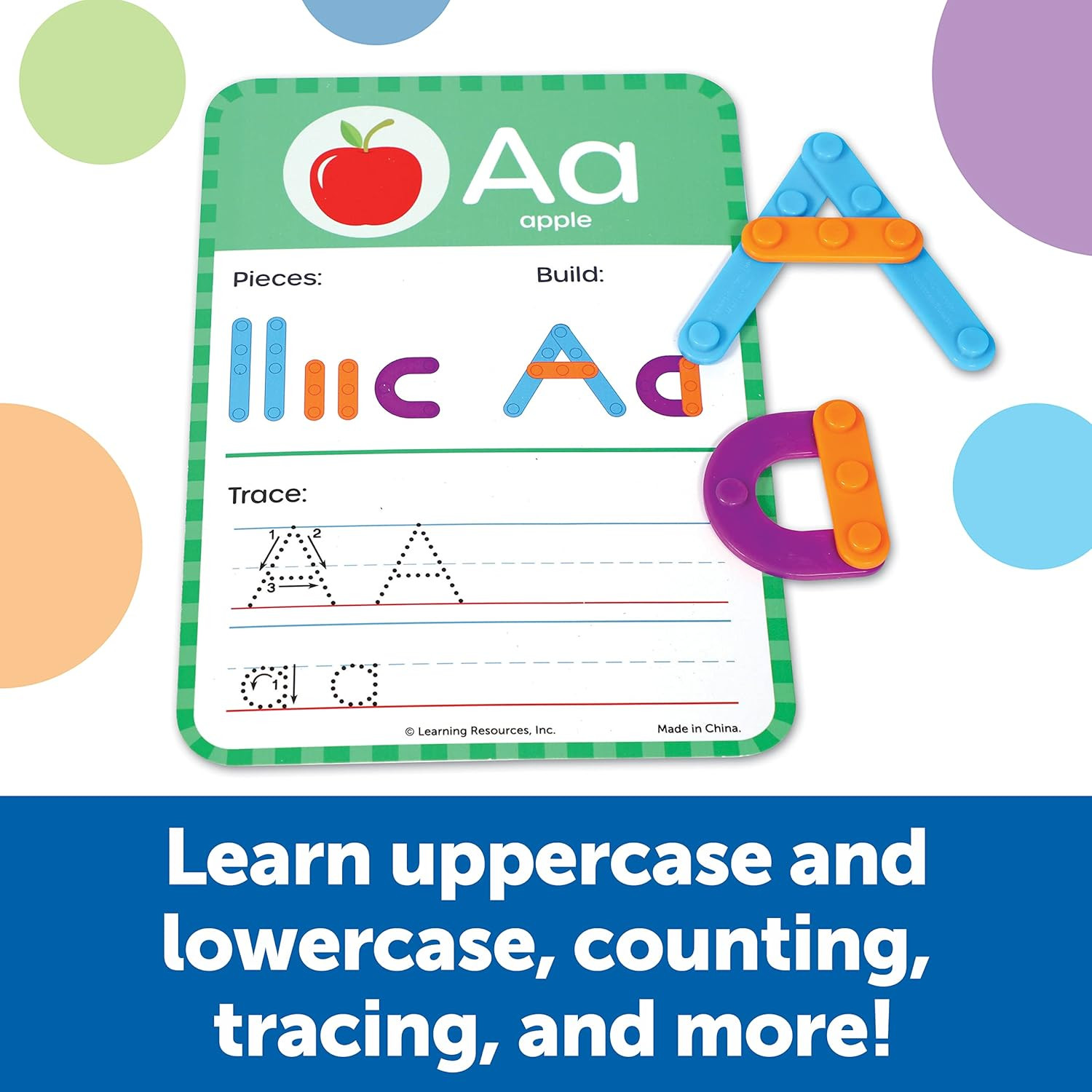 Skill Builders! Kindergarten Letter & Number Maker – 60 Pieces, Ages 6+ Kinderga