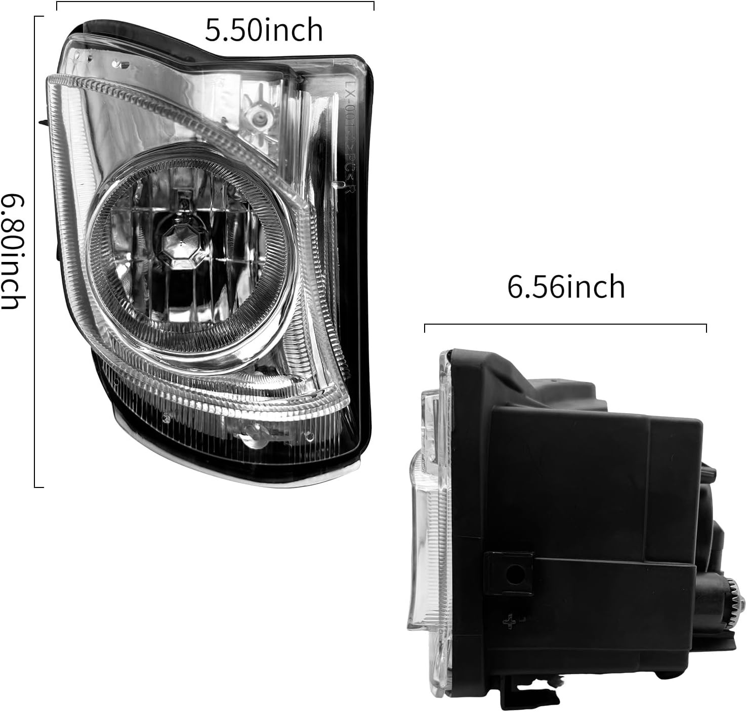 Fog Lights Compatible With 2006-2010 IS250/IS350 Front Bumper Lights Assembly