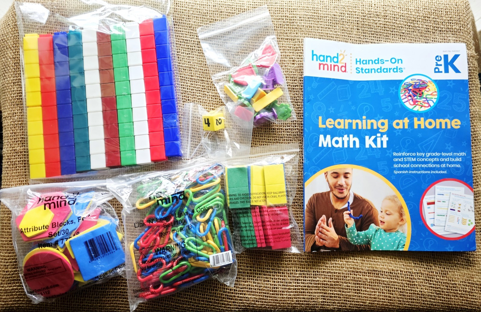 Hand 2 Mind Hands On Standard Pre Kindergarten Learning At Home Math Kit