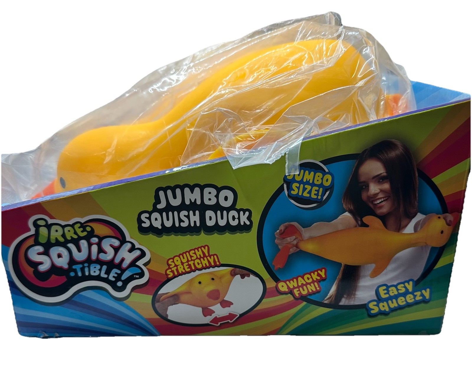 VIRAL RARE JUMBO Squishy Duck Squeeze Sensory Stress Toy JA-RU Sealed New